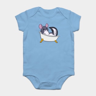 Chinchilla Bath Baby Bodysuit